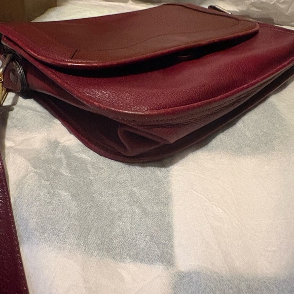 Dior Deep Red Leather Shoulder Bag - Picture 6 of 7